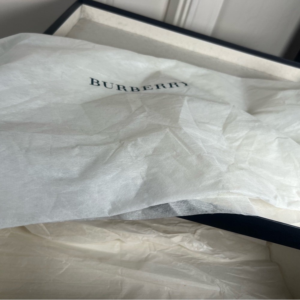 Burberry Black and Dark Brown Leather with Nova Check interior w/box! EUC - Picture 9 of 12